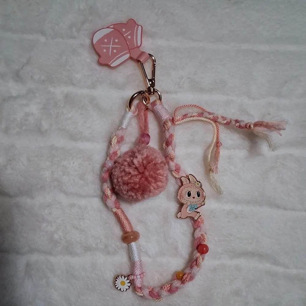 POP LAND EXCLUSIVE. THE MONSTERS LABUBU FALL INTO SWEATERS SERIES LANYARD Mokoko